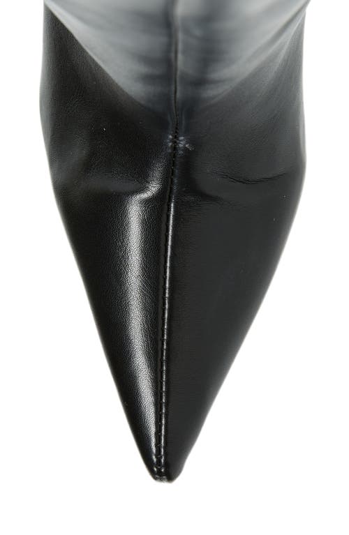 Azalea Wang Donato Pointed Toe Over The Knee Boot In Black
