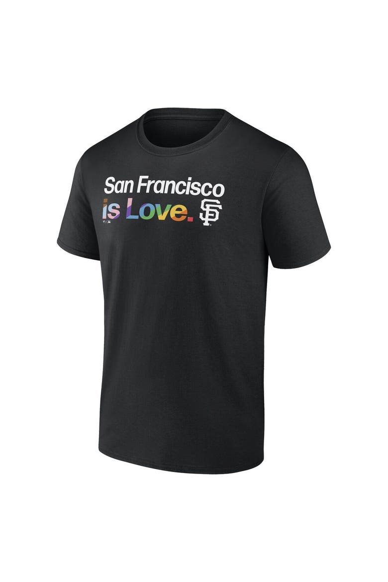 Men's Profile Black San Francisco Giants Big & Tall Pride T-Shirt, Alternate, color, Black