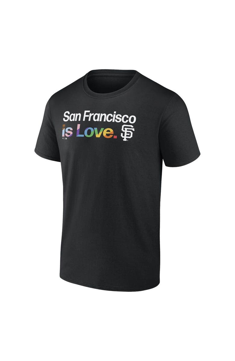 PROFILE Men's Profile Black San Francisco Giants Big & Tall Pride T-Shirt, Alternate, color, Black