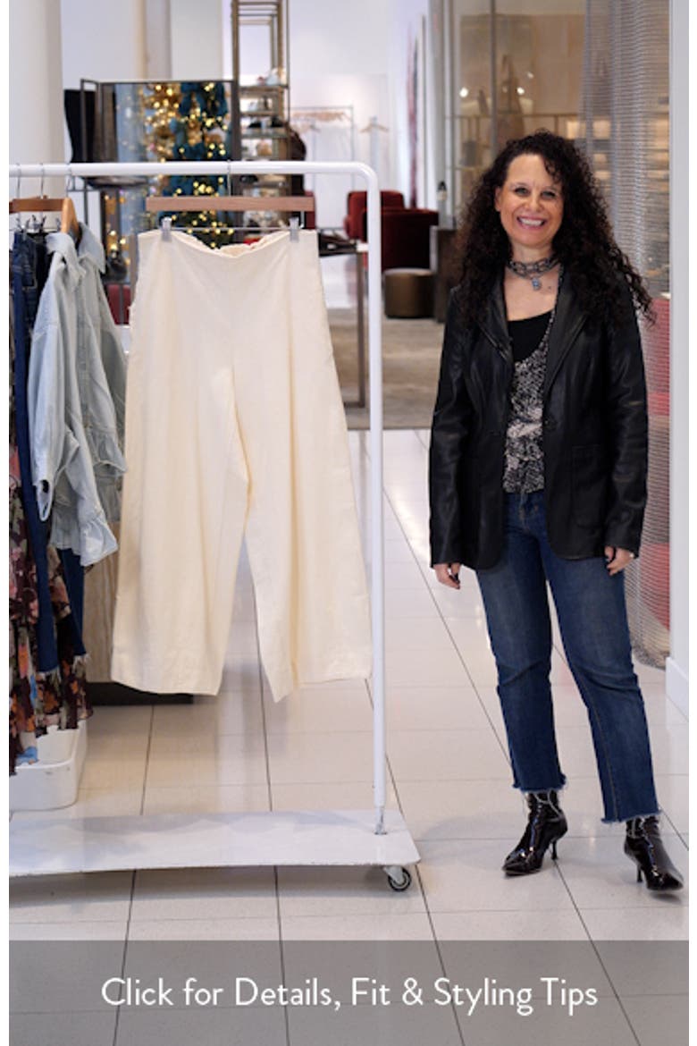 Demi Wide Leg Linen Blend Pants video