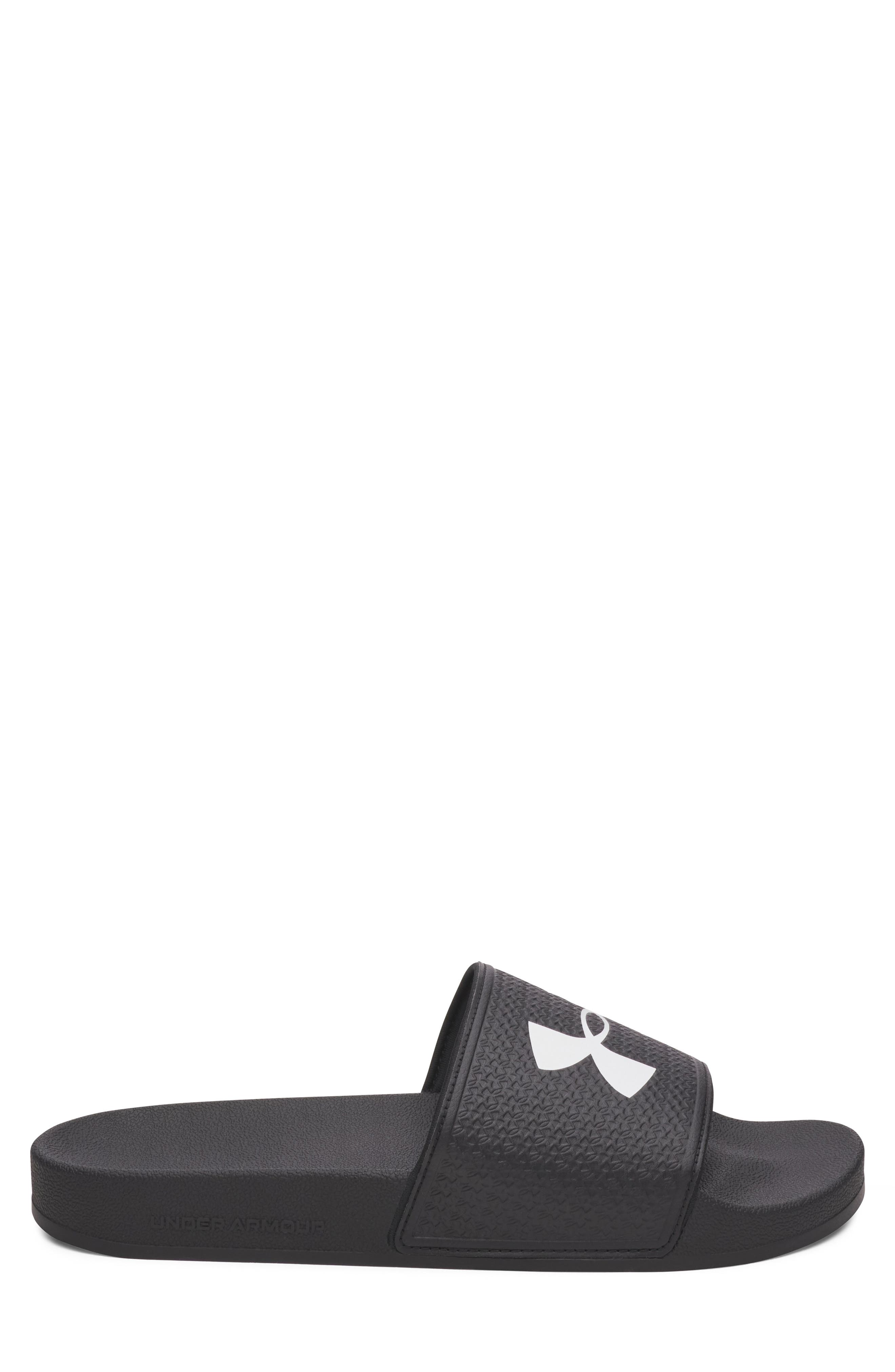 Under Armour UA ARMR Slide Sandal, Alternate, color, Black / Black / White