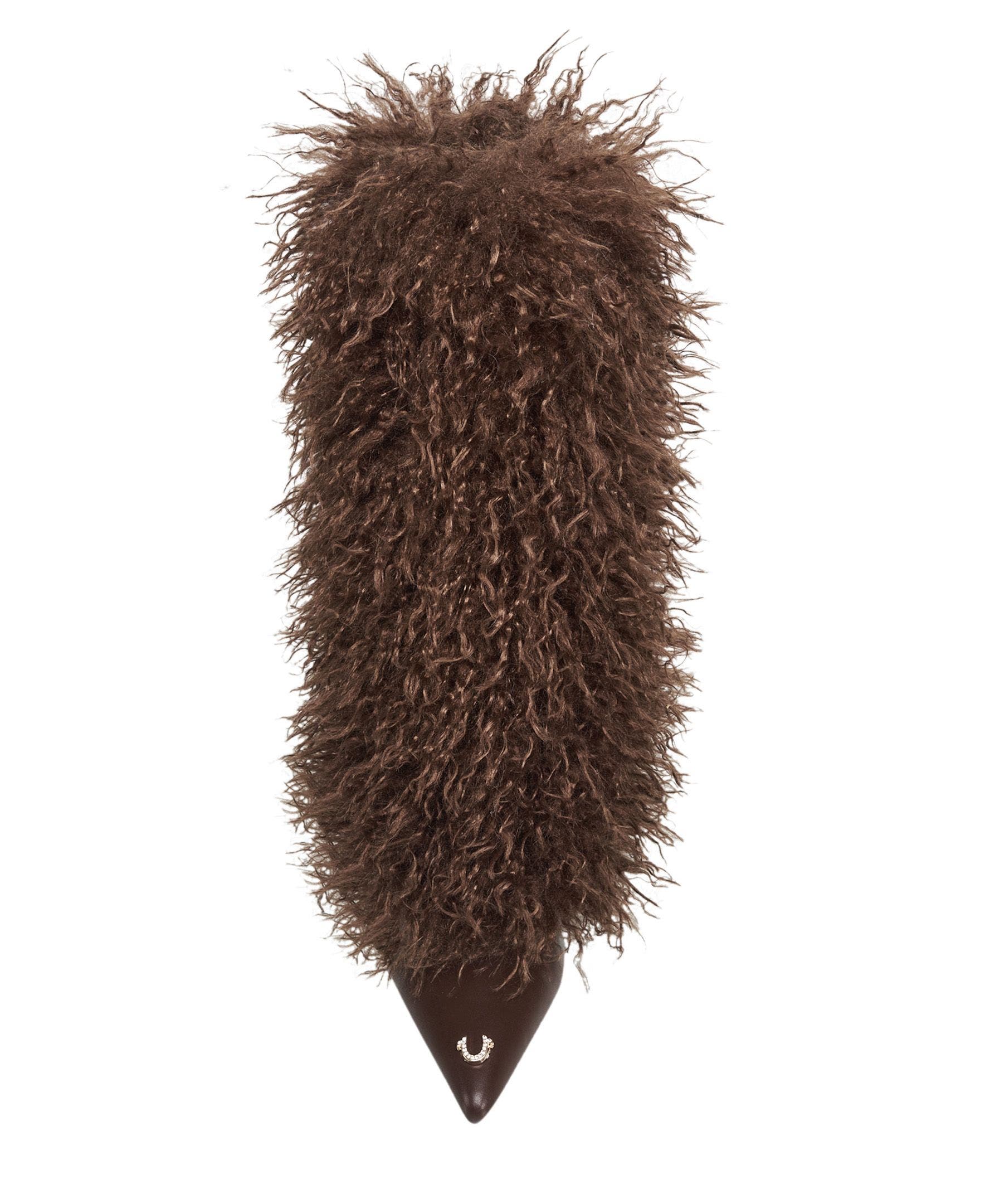 Carter Faux Fur Boot, Alternate, color, Chocolate