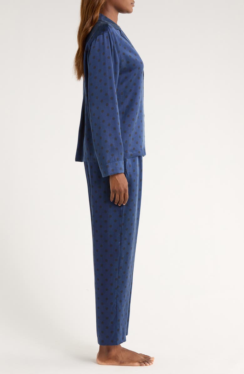 Lunya Print Washable Silk Pajamas, Alternate, color, Blu Ellip