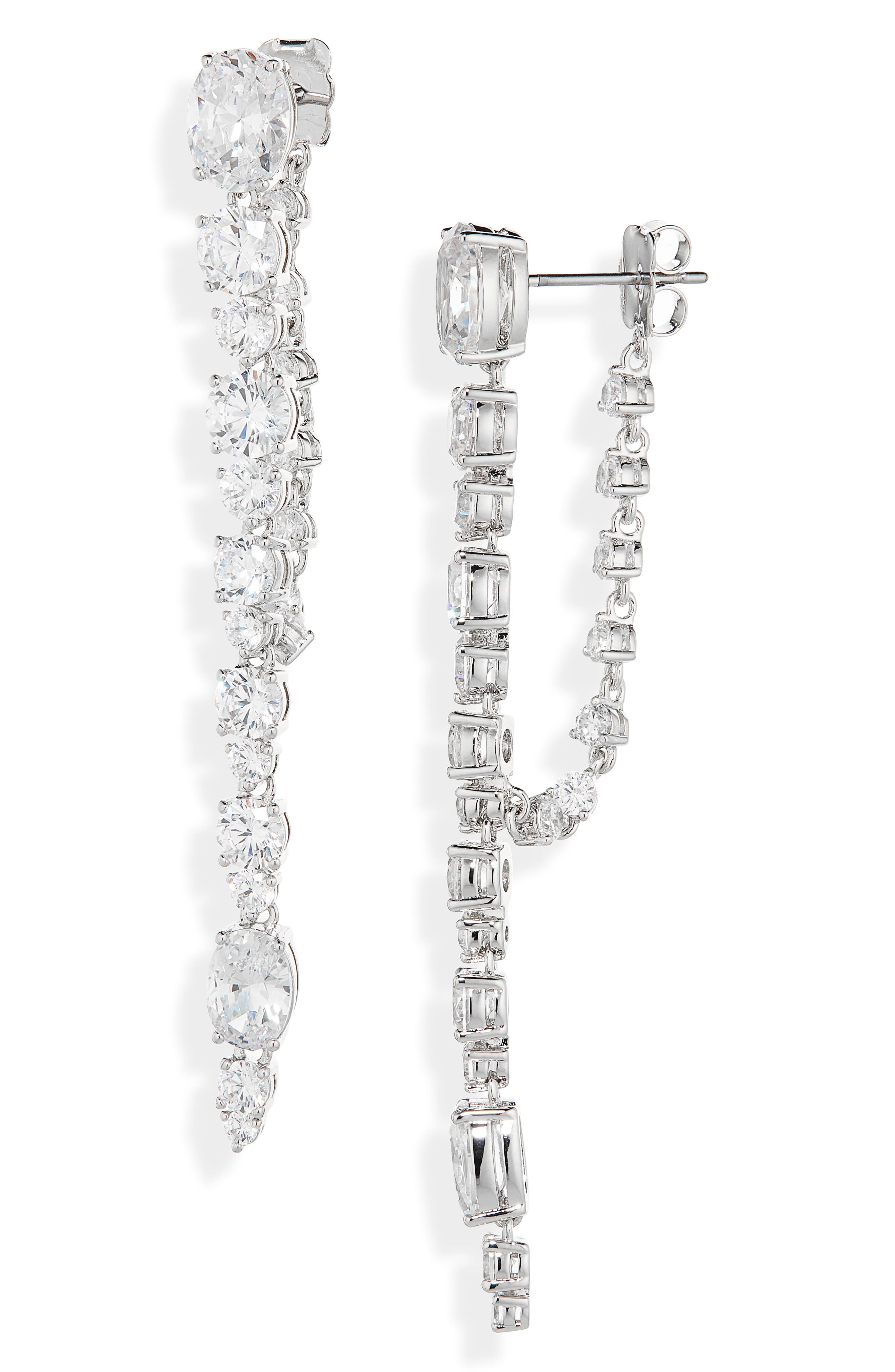 Nadri Linked Drop Earrings