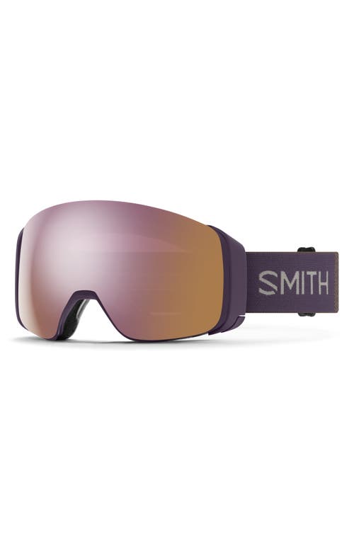 Smith 4d Mag 184mm Snow Goggles In Burgundy