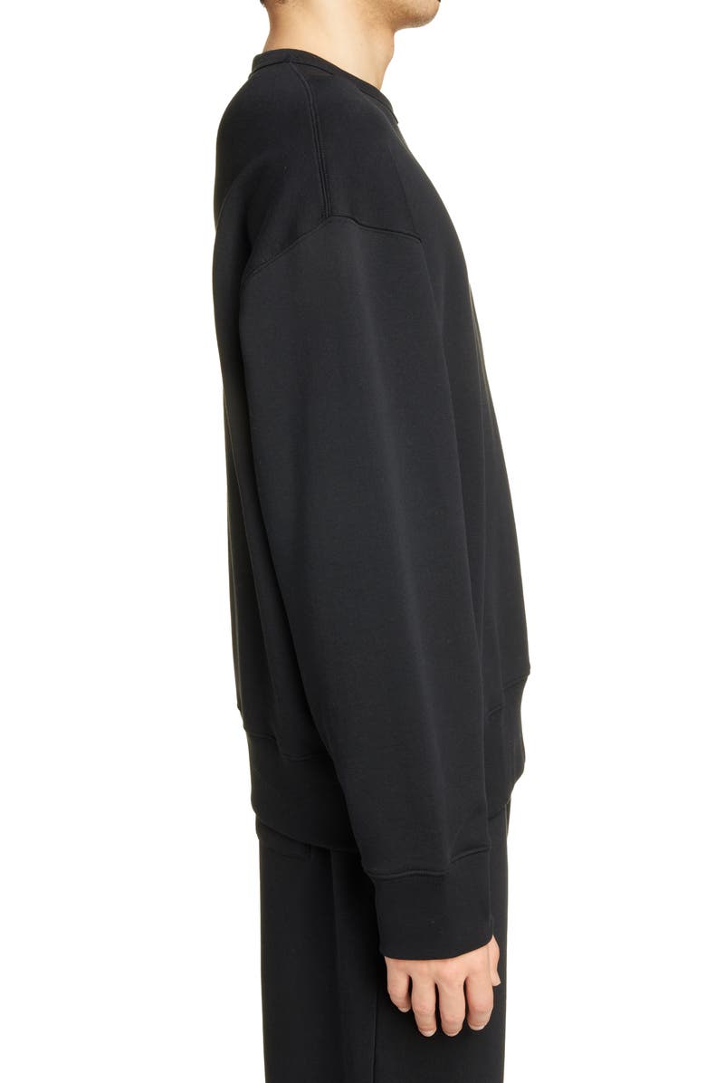 Acne Studios Kalon Face Patch Wool Sweater, Alternate, color, 