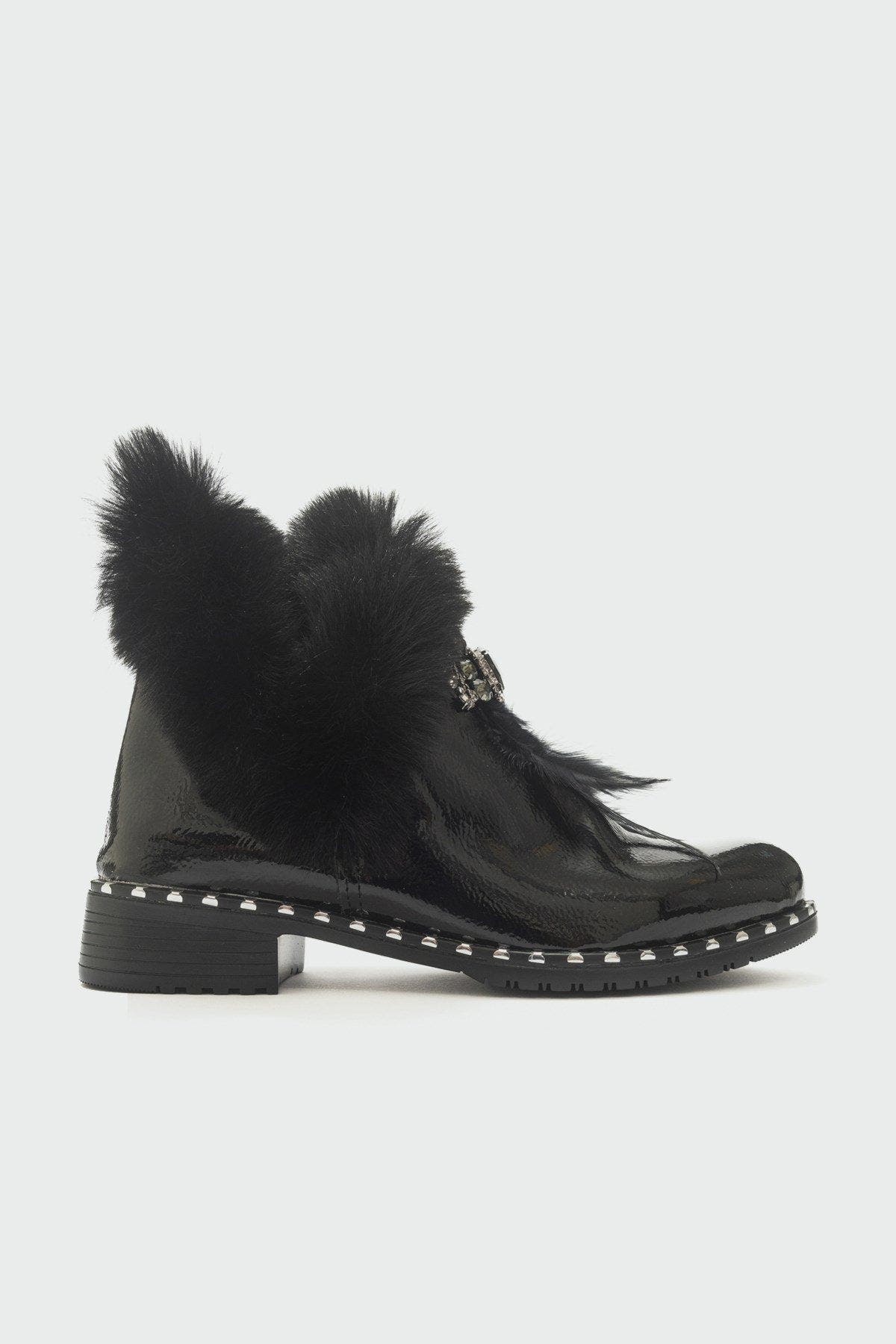 Prologue Shoes Polina Fur Boot, Alternate, color, 