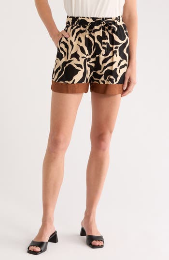Sanctuary Border Paperbag Short In Mirage In Multi