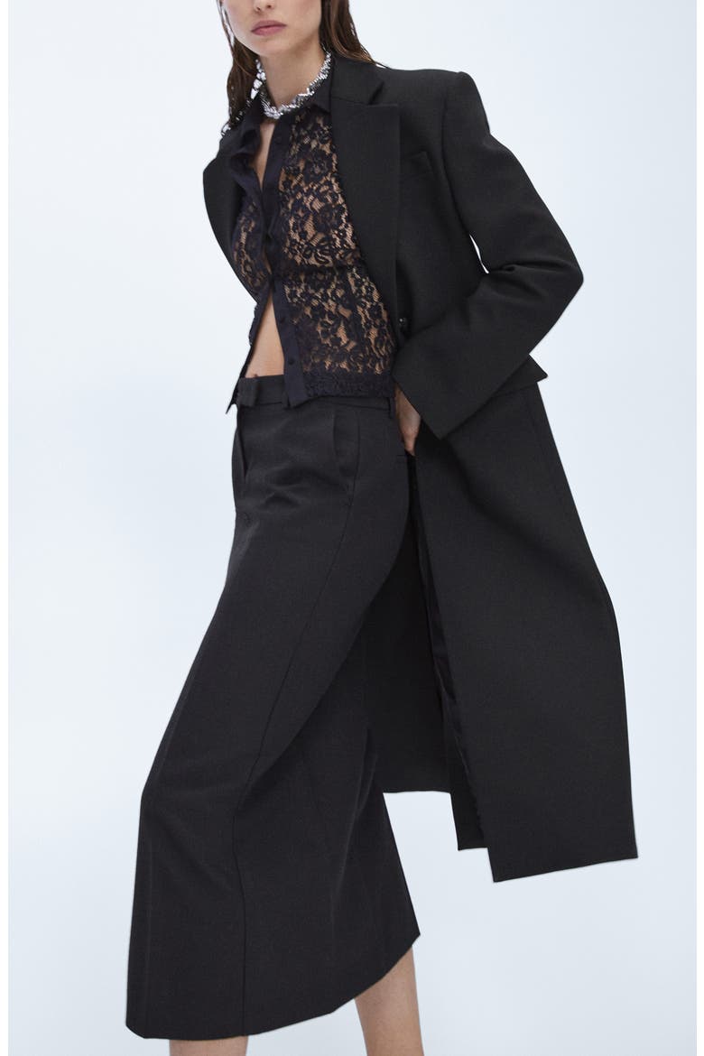 Wool Blend Pencil Skirt, Alternate, color, BLACK