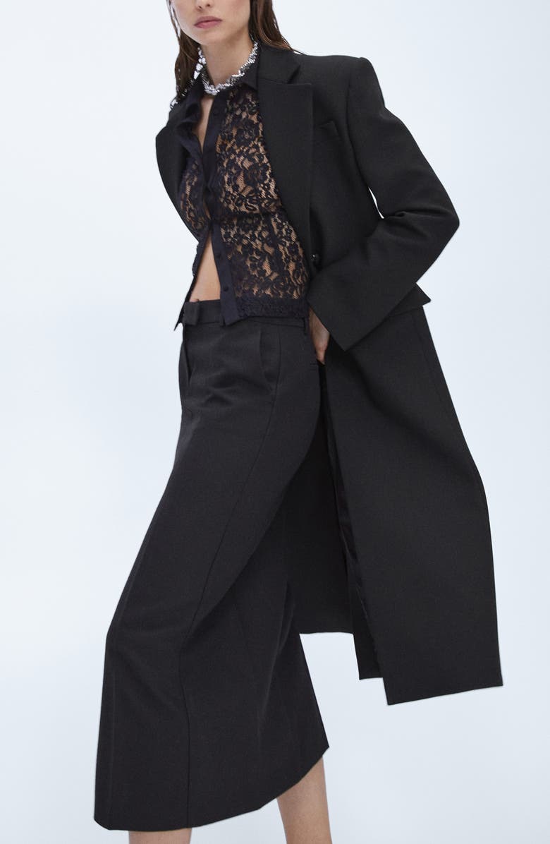 MANGO Wool Blend Pencil Skirt, Alternate, color, 