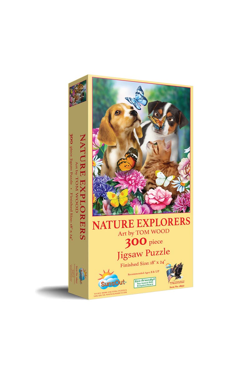 Sunsout Nature Explorers 300 piece Jigsaw Puzzle for Adults, Main, color, Multicolor