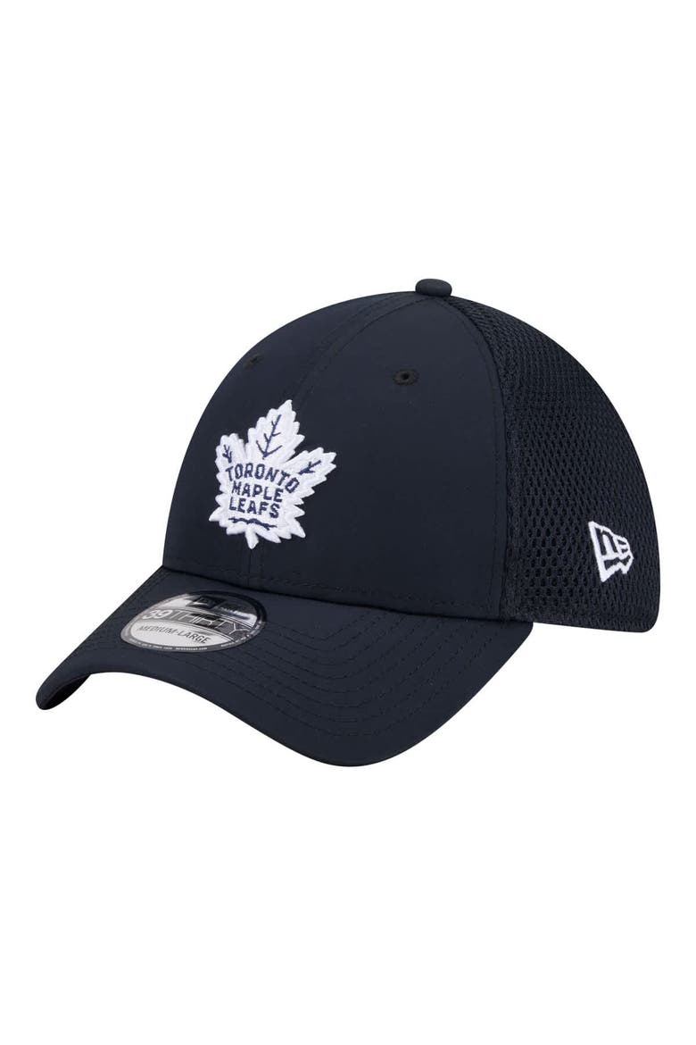 Men's New Era  Navy Toronto Maple Leafs Logo 39THIRTY Flex Hat, Main, color, Navy