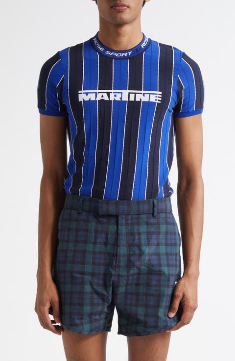 Tight Logo Jacquard Stripe T-Shirt