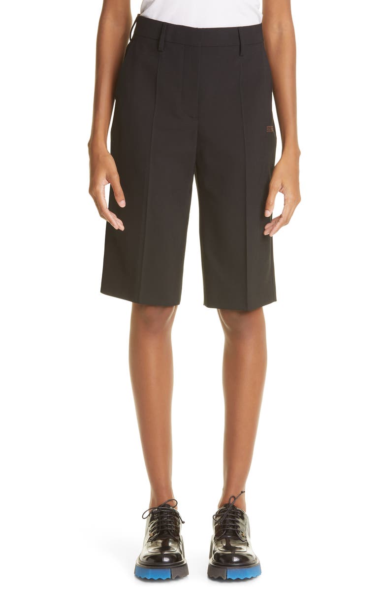 Off-White Bermuda Shorts, Main, color,