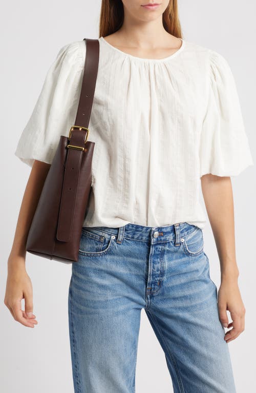 Madewell The Medium Essential Leather Bucket Tote