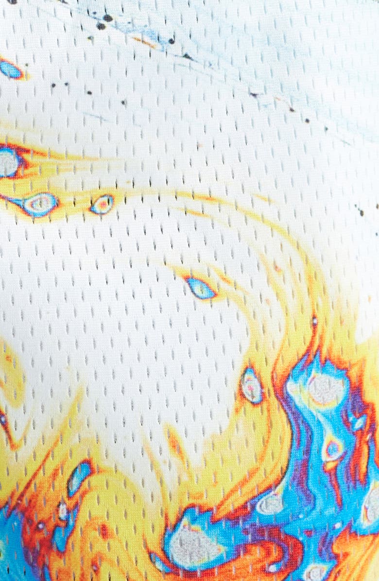 OVERTIME Splash Mesh Shorts, Alternate, color, Spill