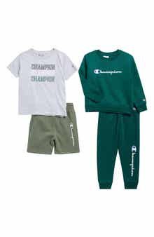 Champion Kids' T-Shirt, Shorts, Sweatshirt & Joggers Set