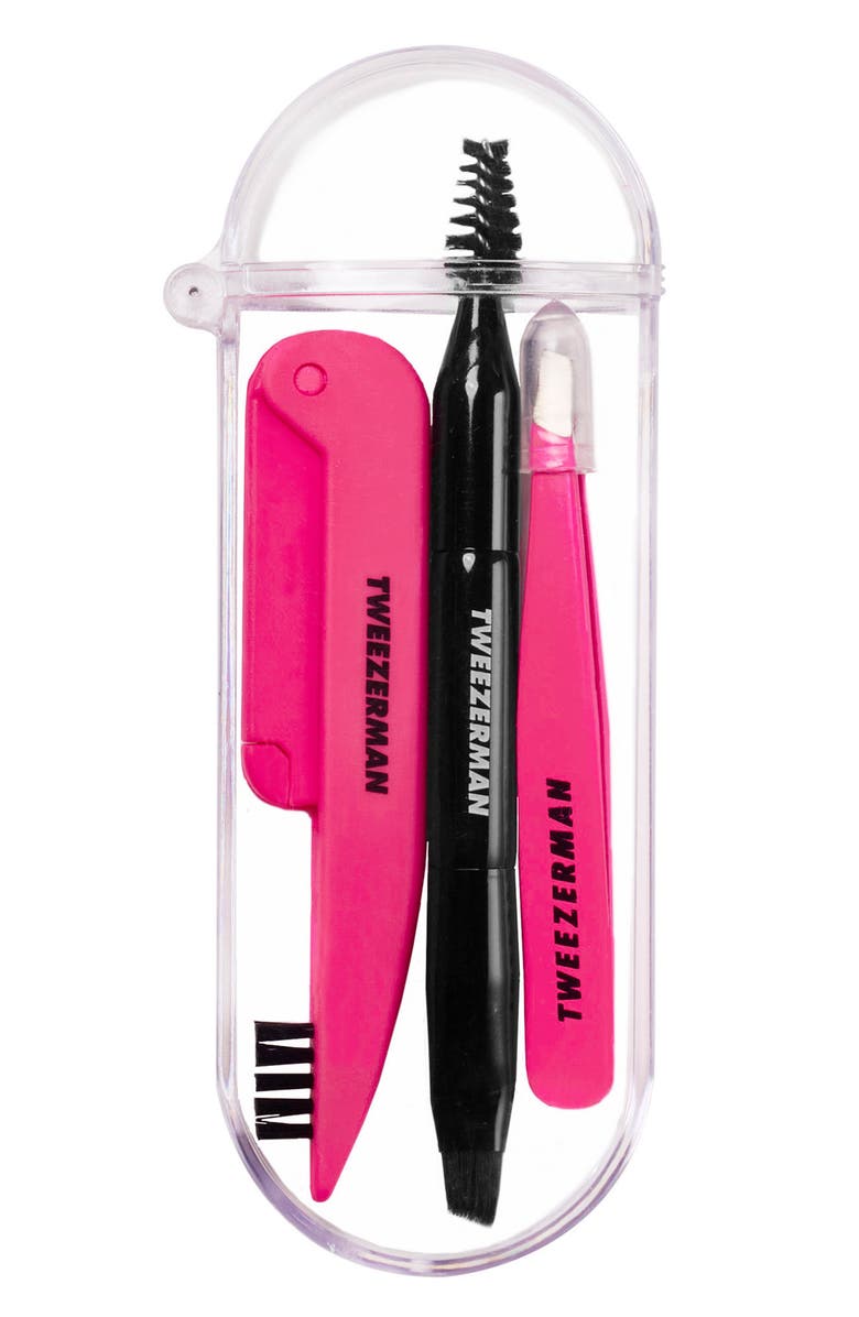 TWEEZERMAN Mini Brow Rescue Kit, Alternate, color, Pink