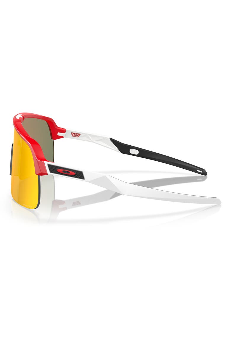 Oakley Sutro Lite 139mm Prizm<sup>™</sup> Semirimless Wrap Shield Sunglasses, Alternate, color, Ruby