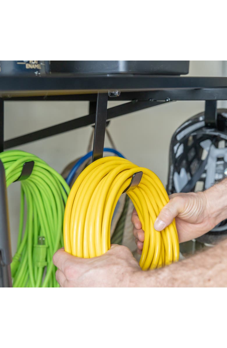 StoreYour 1' x 4' Bristol Garage Wall Mount Shelves -2-Pack, Alternate, color, Black