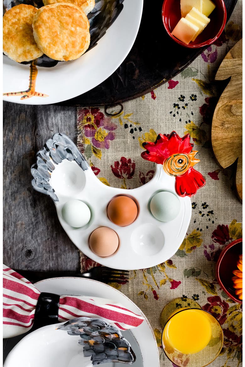 Fortunata Rooster Egg Tray, Alternate, color, MULTI