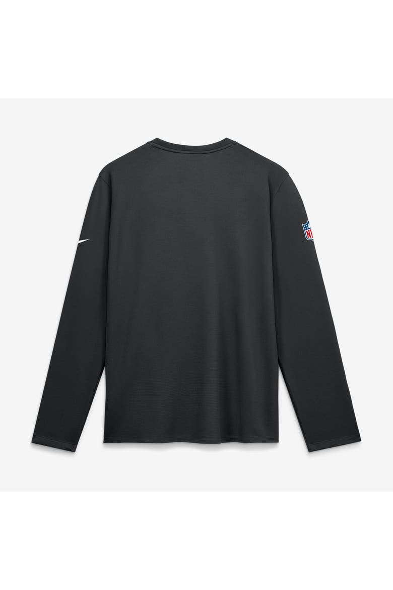 Men's Nike  Black San Francisco 49ers Sideline Coaches UV Dri-FIT Long Sleeve Shirt, Alternate, color, Black