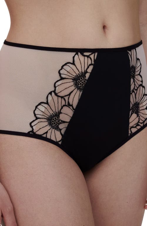 Shop Chantelle Pulp Embroidered High Waist Briefs