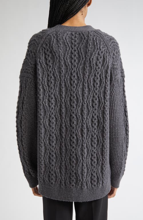 Vince Mixed Stitch Wool & Cashmere Blend Cardigan