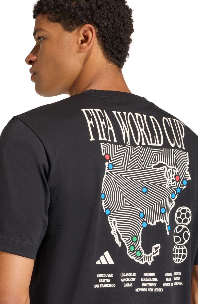 adidas FIFA World Cup Cotton Graphic T-Shirt, Alternate, color, Black