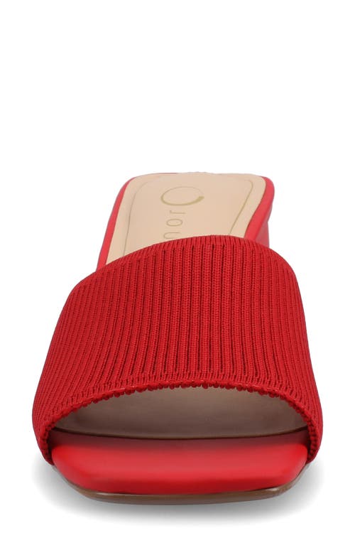 Shop Journee Collection Shilin Slide Sandal In Red