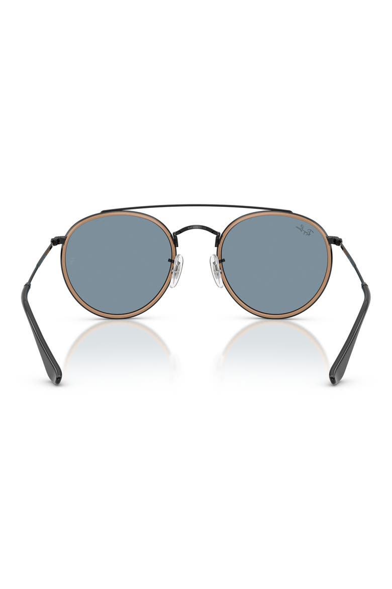 51mm Aviator Sunglasses, Alternate, color, BLACK / BLUE