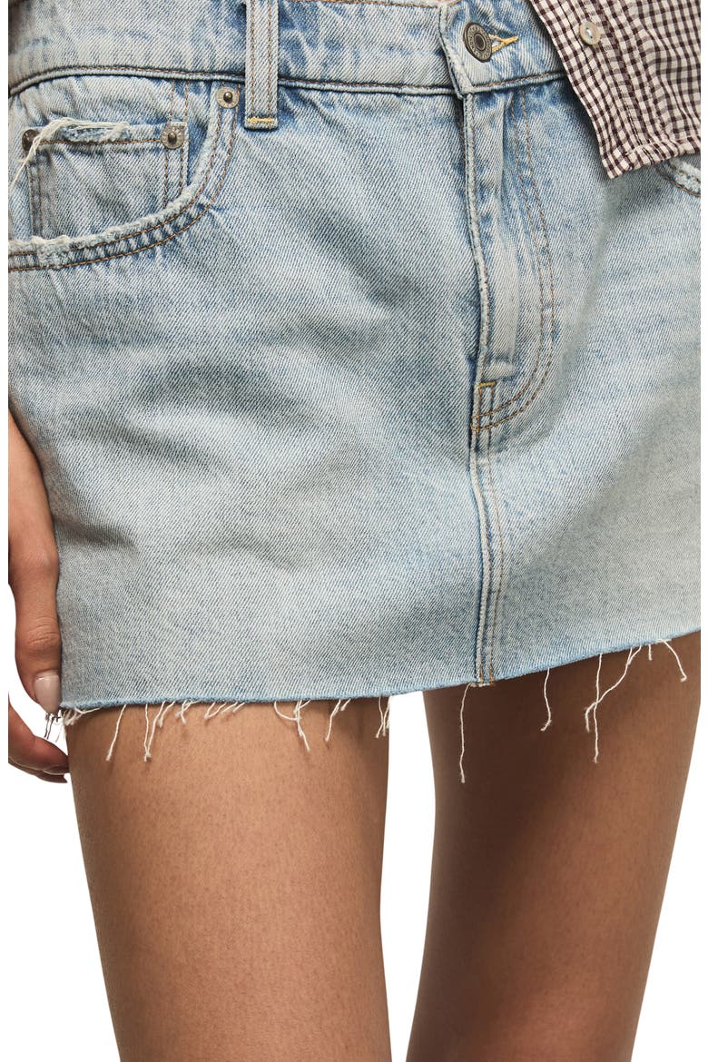 Denim Miniskort, Alternate, color, IT GIRL WASH