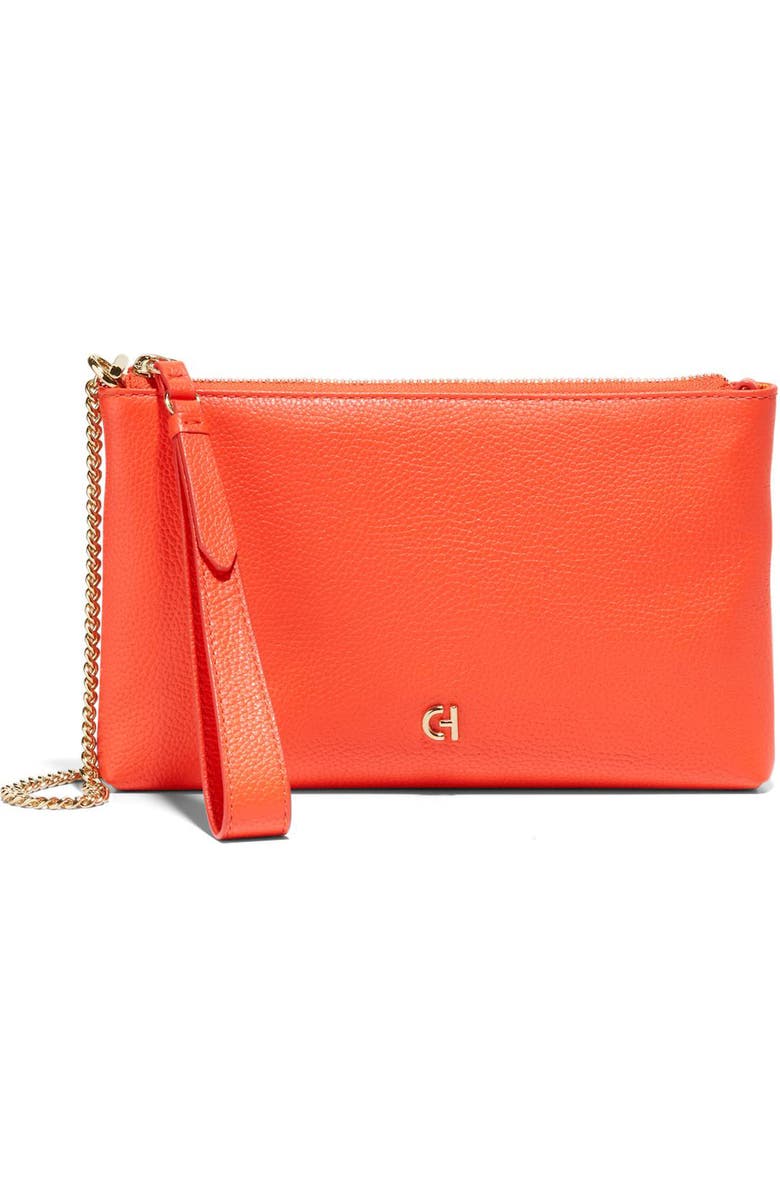 Cole Haan Essential Leather Wristlet, Main, color,