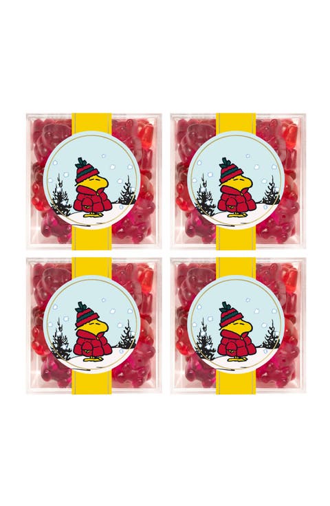 x Peanuts Woodstock Jelly Bears Set of 4 Candy Cubes