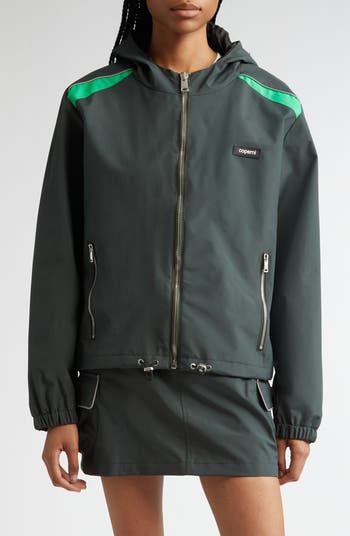 【PORTERNA】Crone two-tone zip-up jacket Cinch Women's Gold and Charcoal Bonded Hoodie – West 20