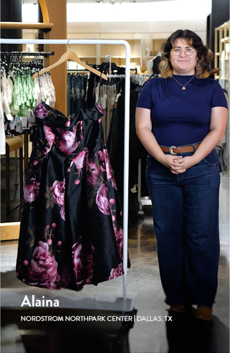 Tiffany Bloom Strapless Dress, sales video thumbnail