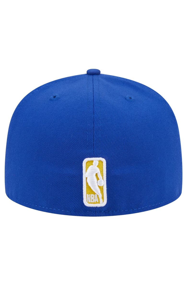New Era Men's New Era Royal Golden State Warriors Sport Night Script Sided 59FIFTY Fitted Hat, Alternate, color, Royal