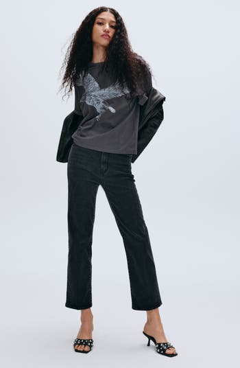 Le Sleek High Waist Ankle Straight Leg Jeans