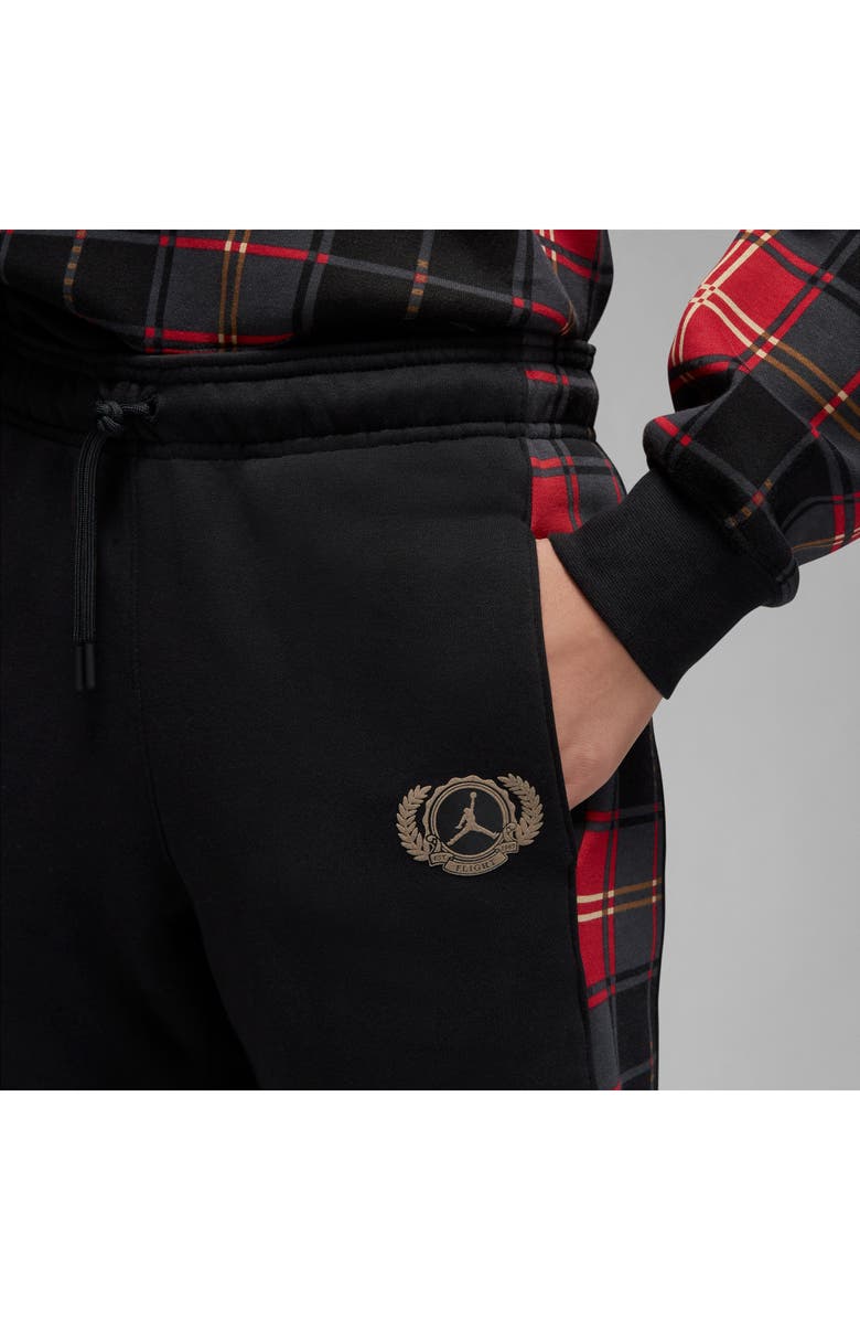 Jordan Brooklyn Plaid Fleece Sweatpants, Alternate, color, 