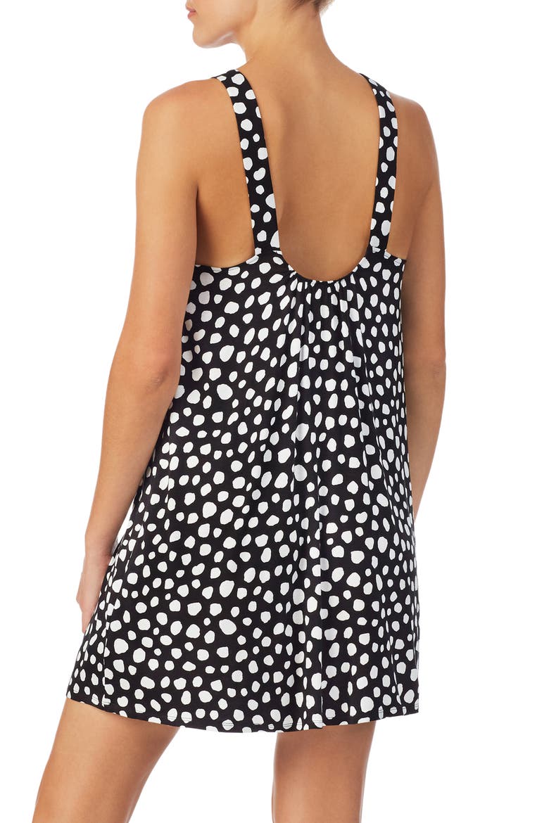 Animal Print Jersey Chemise, Alternate, color, BLACK/ CAMEO GIRAFFE DOT