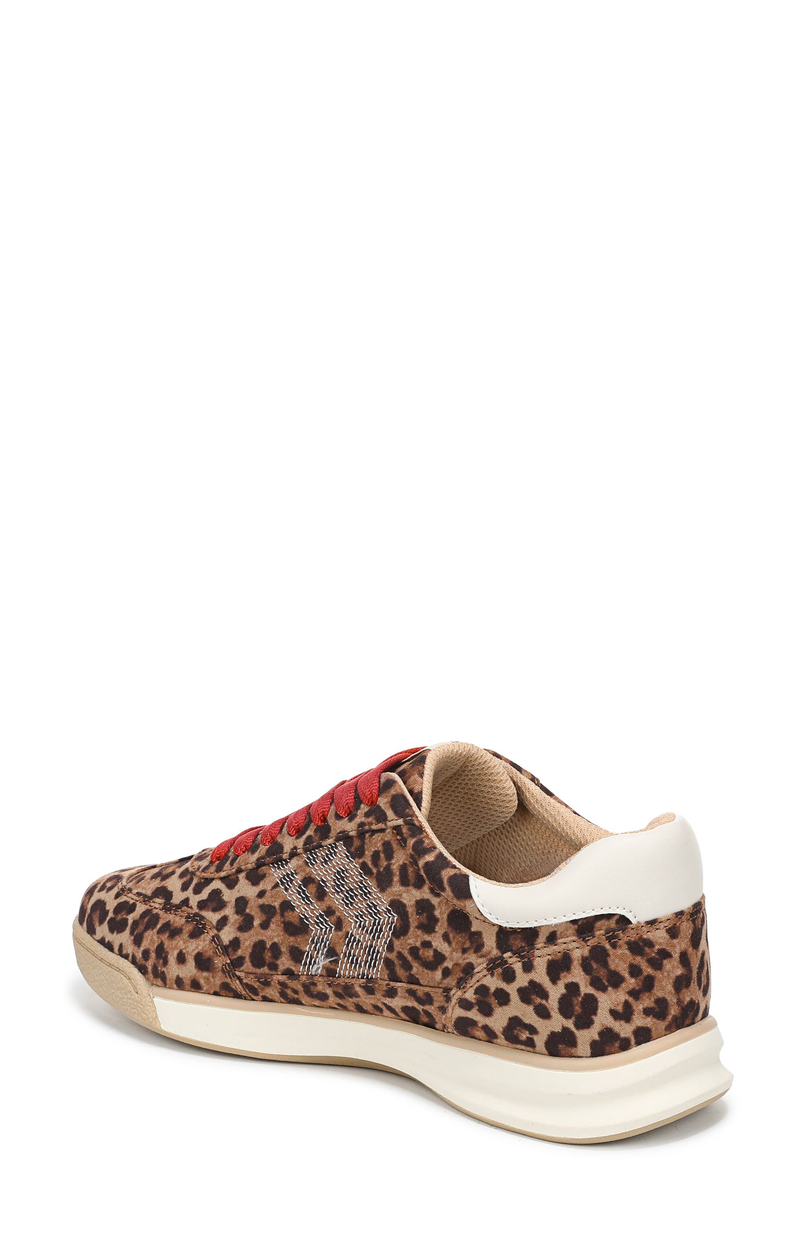 Throw Back Retro Sneaker, Alternate, color, BROWN LEOPARD MICROFIBER