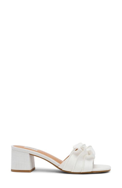 Dolce Vita Dv By  Linnen Slide Sandal In Ivory