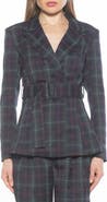 Alexia Admor Janna Plaid Longline Blazer