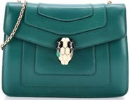 Pre-Owned Bvlgari Serpenti Forever Square Shoulder Bag Leather Small