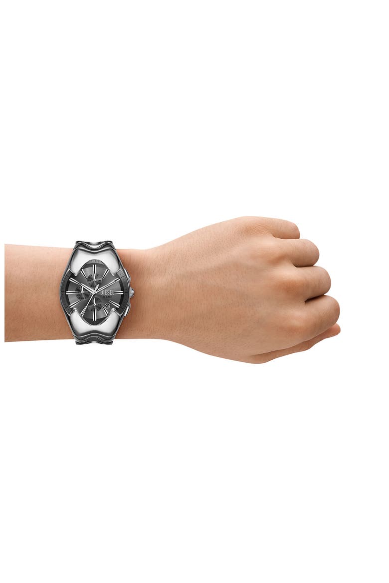Mercurial Tonneau Chronograph Bracelet Watch, 45mm x 28mm, Alternate, color, SILVER