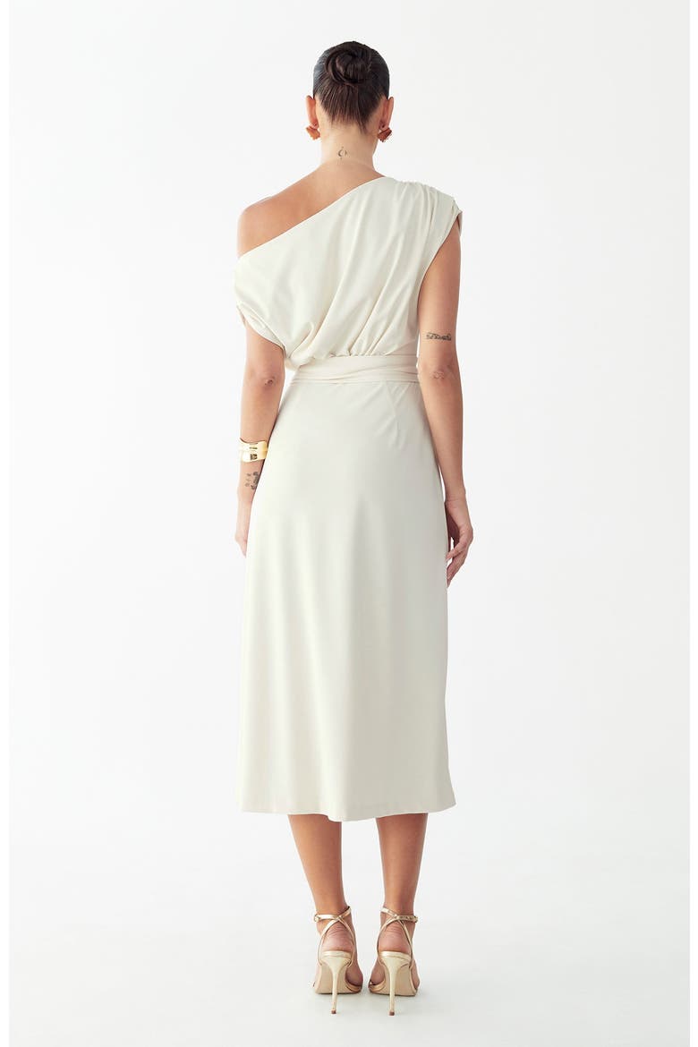 Eva Midi Dress, Alternate, color, Cream