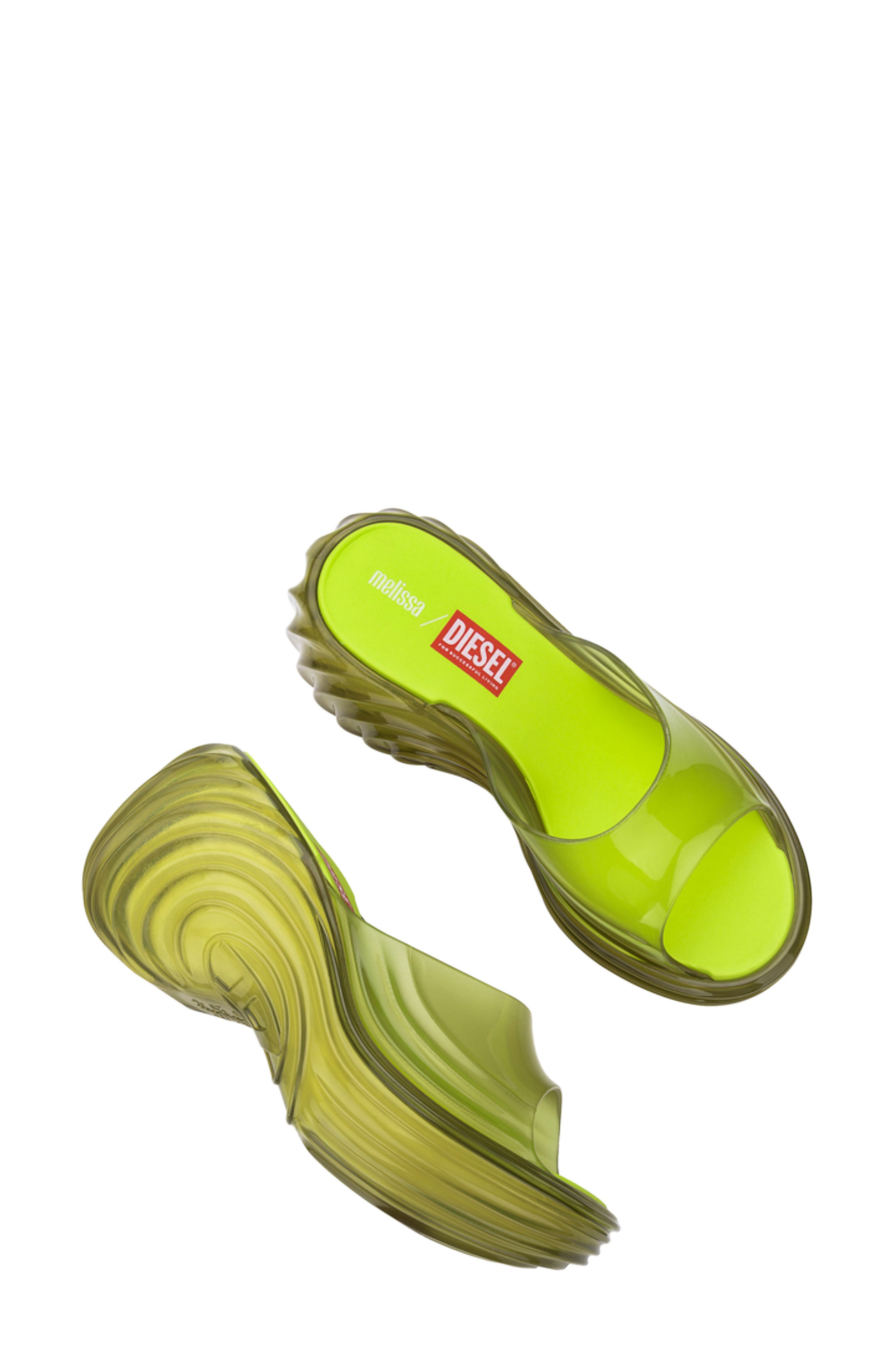x Diesel Platform Slide Sandal, Alternate, color, TRANSPARENT YELLOW