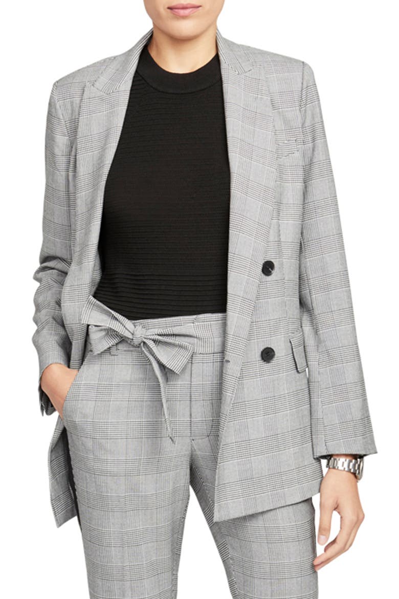 Long Blazer, Main, color, BLACK
