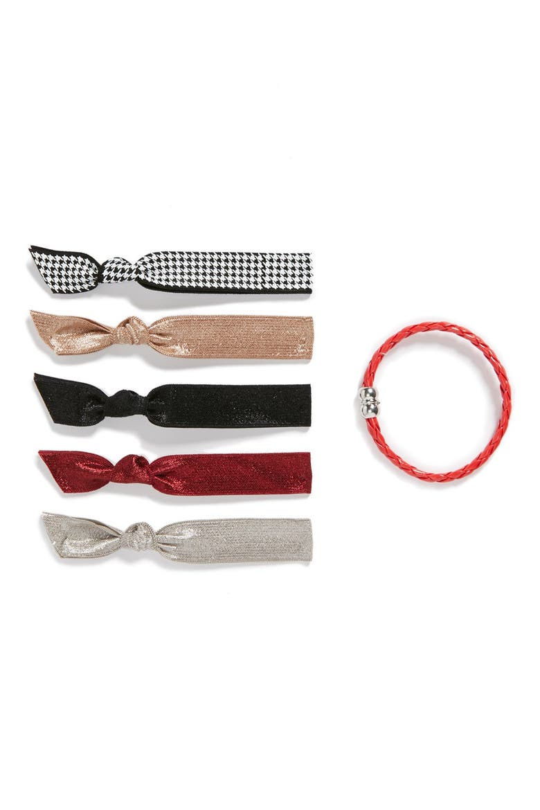 Hair Ties with Magnetic Rope Holder (Nordstrom Exclusive), Main, color, NO COLOR