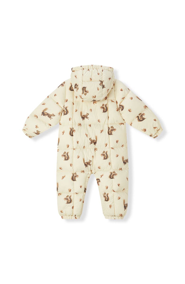 Milkbarn Puffy Down Jumpsuit, Alternate, color, Chipmunk